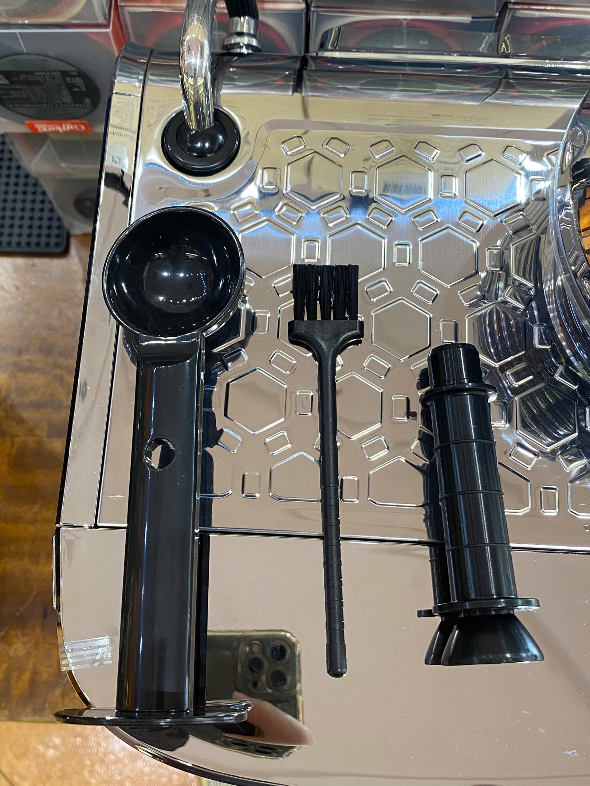 Pressoco Espresso Combi Machine PAC-520EC -1560W - Double Boiler, 58mm, LCD 6