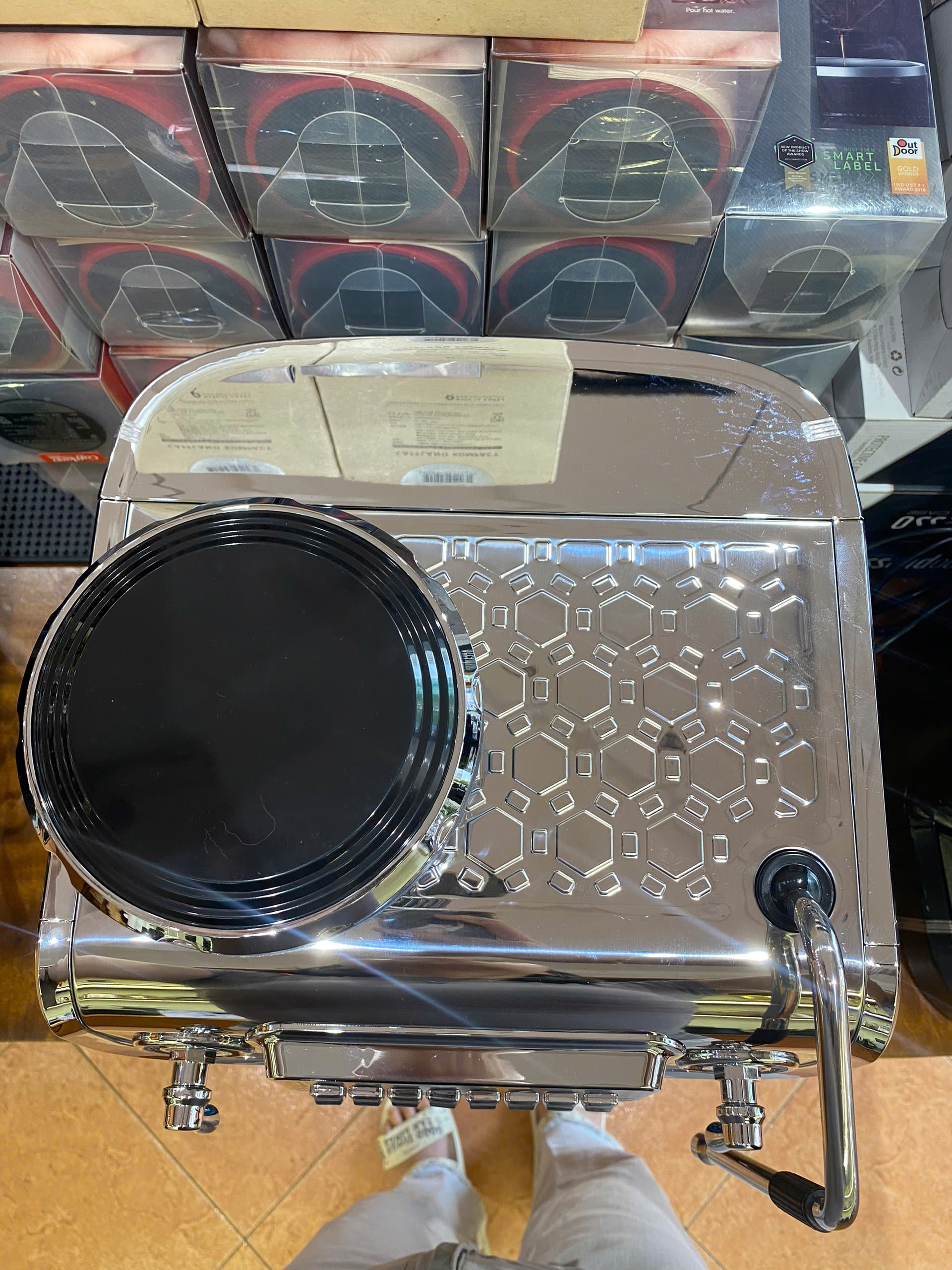 Pressoco Espresso Combi Machine PAC-520EC -1560W - Double Boiler, 58mm, LCD 12