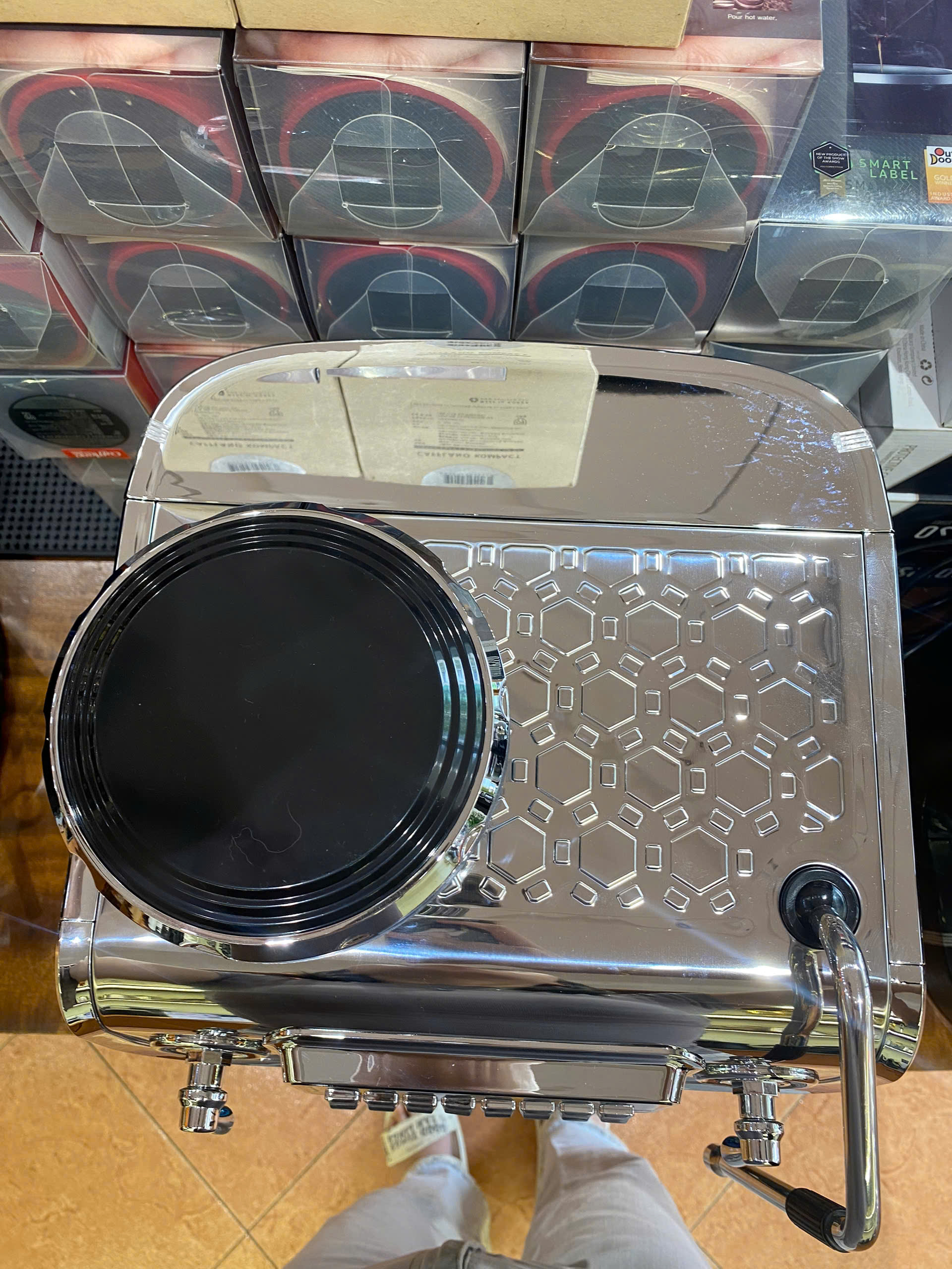 Pressoco Espresso Combi Machine PAC-520EC -1560W - Double Boiler, 58mm, LCD 9