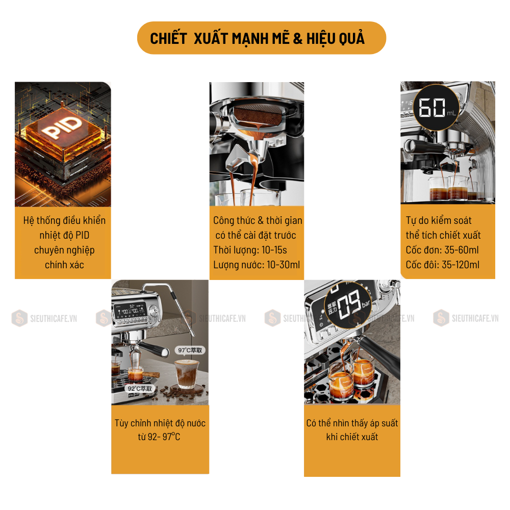 Pressoco Espresso Strirrer Tools x Bộ xoay 58mm 7