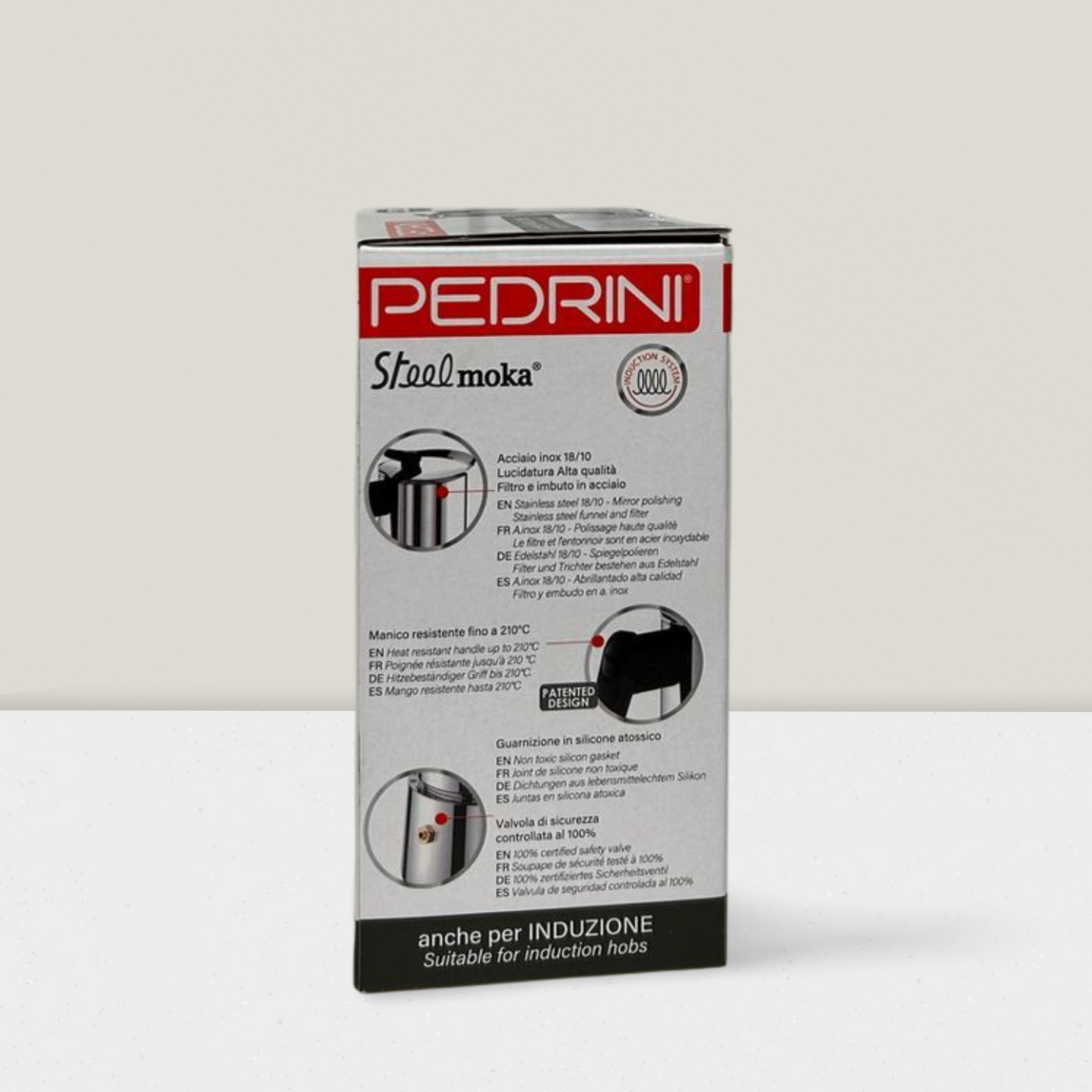 Combo 2 x PEDRINI Replacement Funnel Kaffettiera Coffee Maker 2 Cups 9