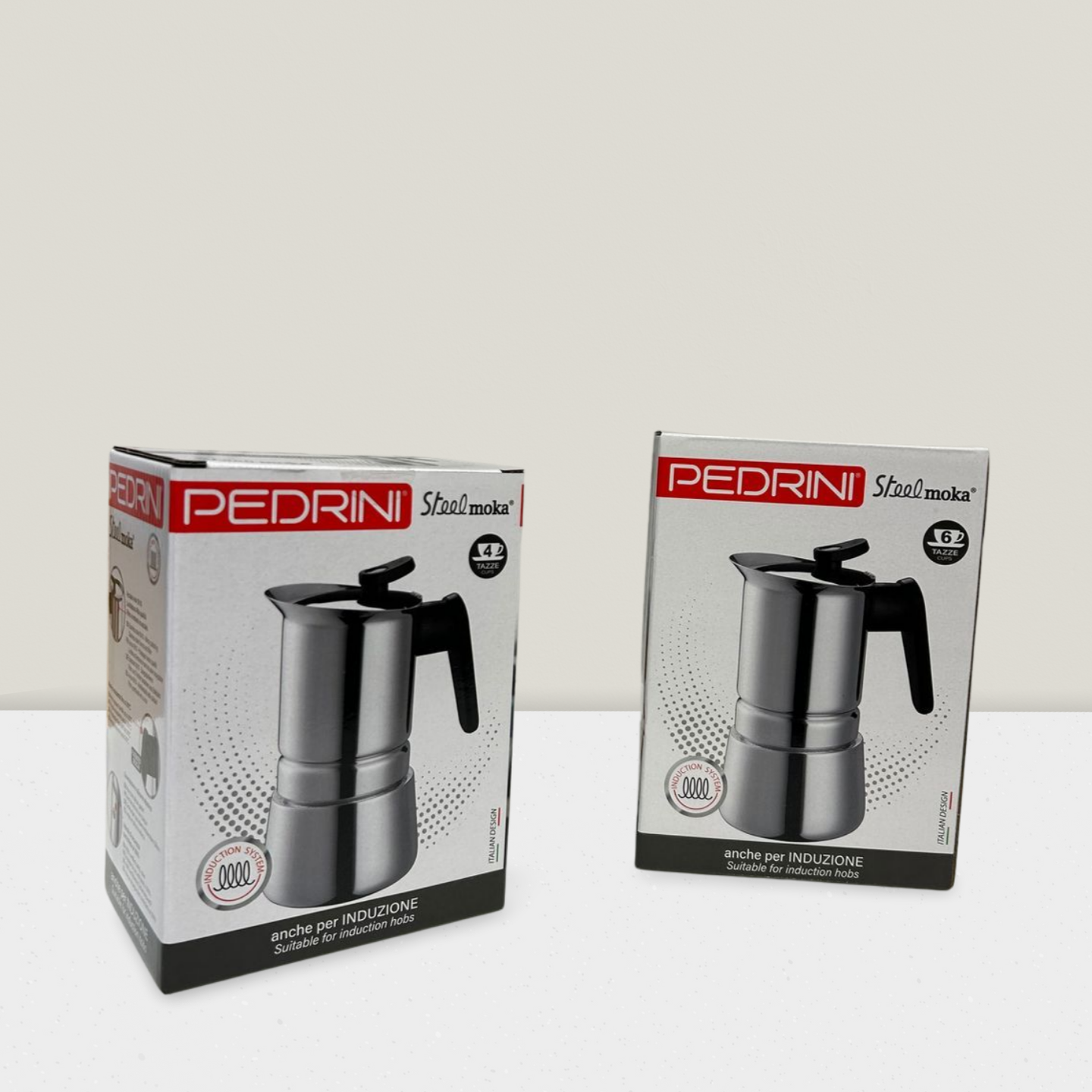 Combo 2 x PEDRINI Replacement Handle Kaffettiera Coffee Maker 2 Cups - Red 14