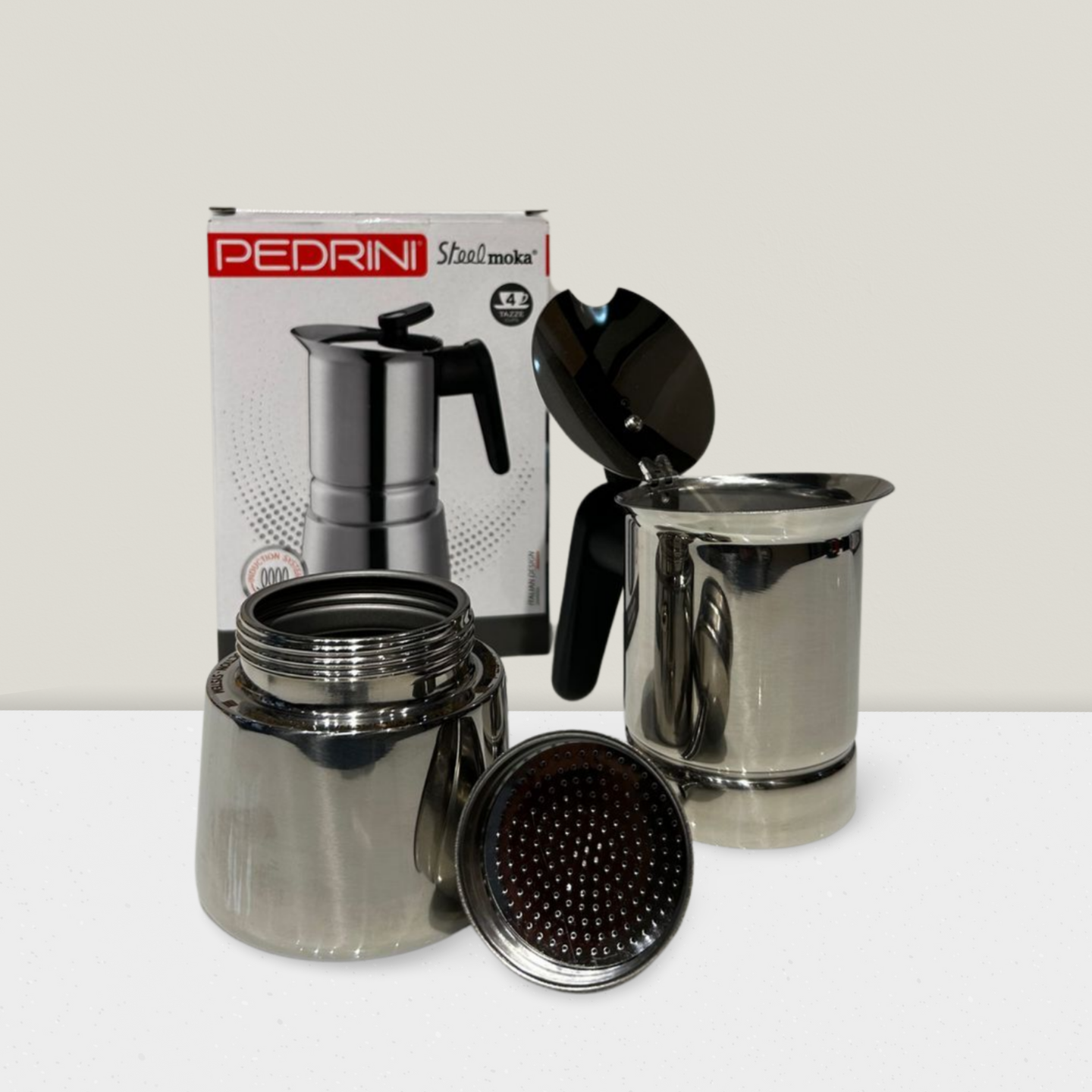 Combo 2 x PEDRINI Replacement 3 Gaskets & 1 Filter Kaffettiera Coffee Maker 3 Cups 7