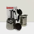Combo 2 x PEDRINI Replacement 3 Gaskets & 1 Filter Kaffettiera Coffee Maker 3 Cups 7