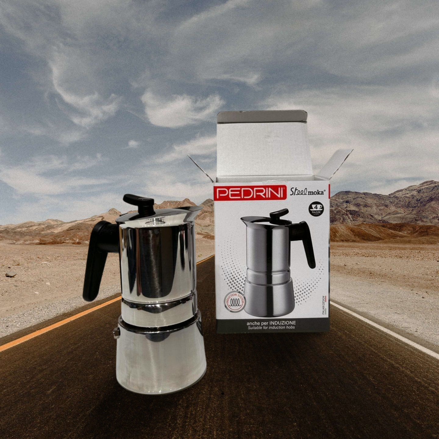 PEDRINI Coffee Marker 4 cups S.Steel - Màu Silvery 7