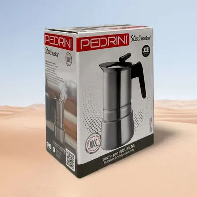 PEDRINI Aroma Ấm Pha Cà Phê 3 Tách - Đen