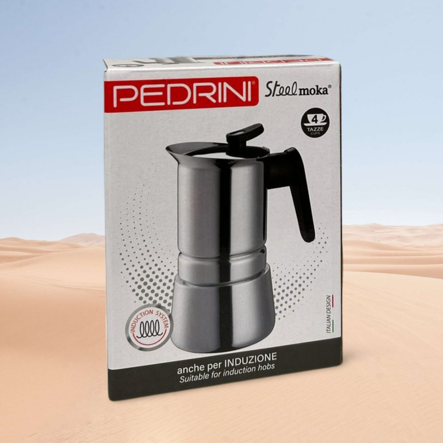 PEDRINI Infinity Passion Coffee Maker 3 Cups - Red 8