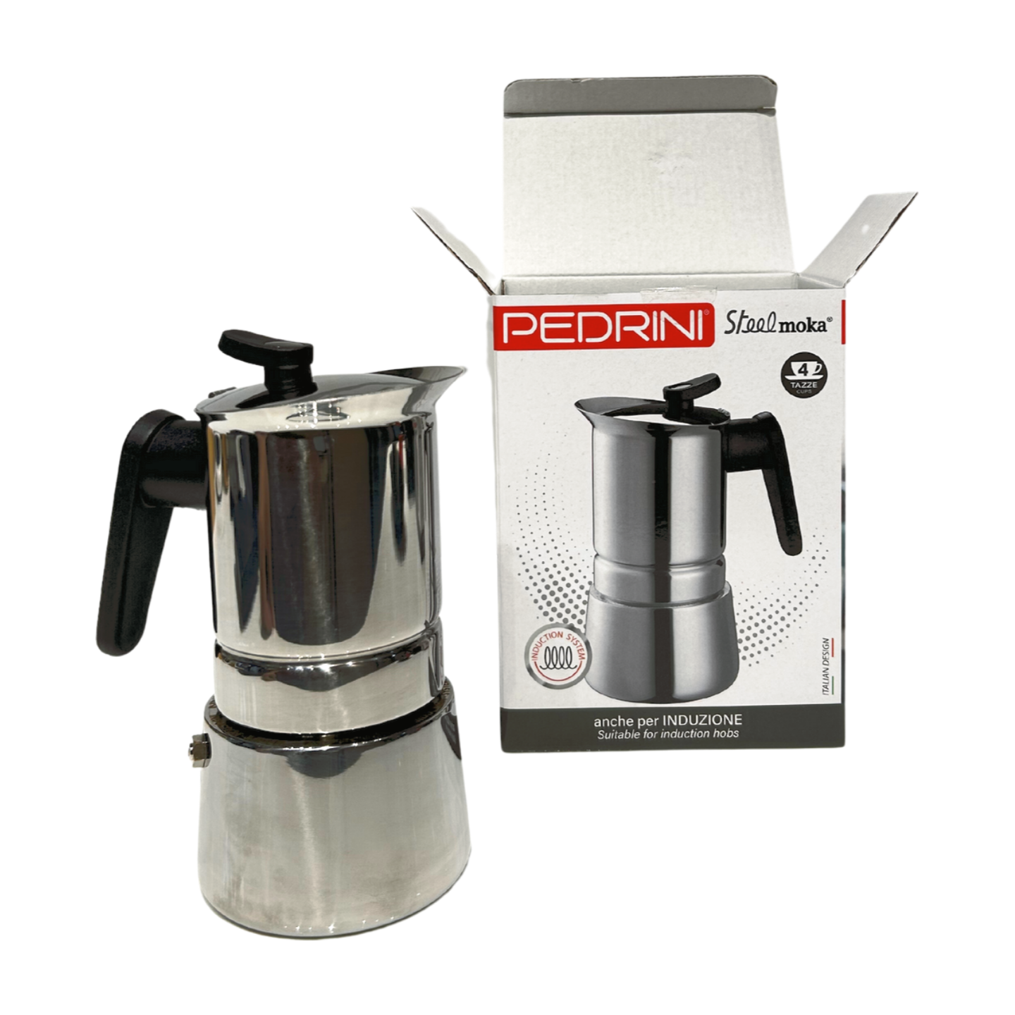 PEDRINI Infinity Rock Coffee Maker 6 Cups - Black 5