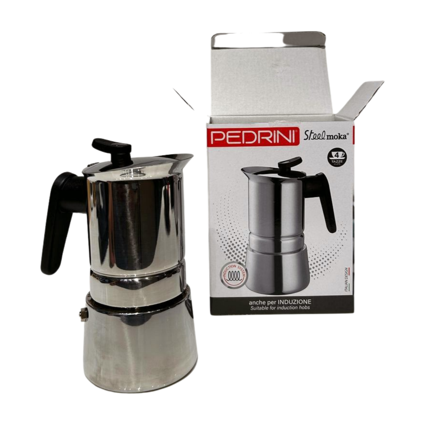 PEDRINI Aroma Coffee Maker 6 Cups - Black 4