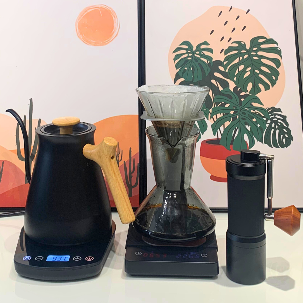 Ấm đun nước Pressoco Pour-over, Vòi Cỗ Ngỗng, 700ml - Màu đen 9