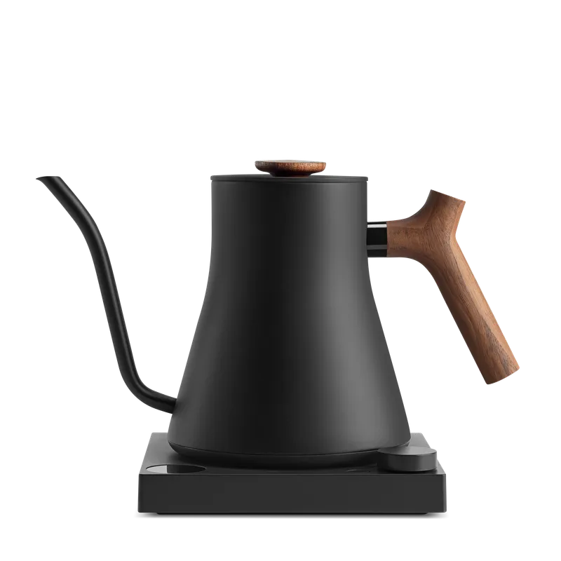 Fellow Stagg EKG 0.9L - Matte White - Walnut Handle (EU, 220V, F Plug)
