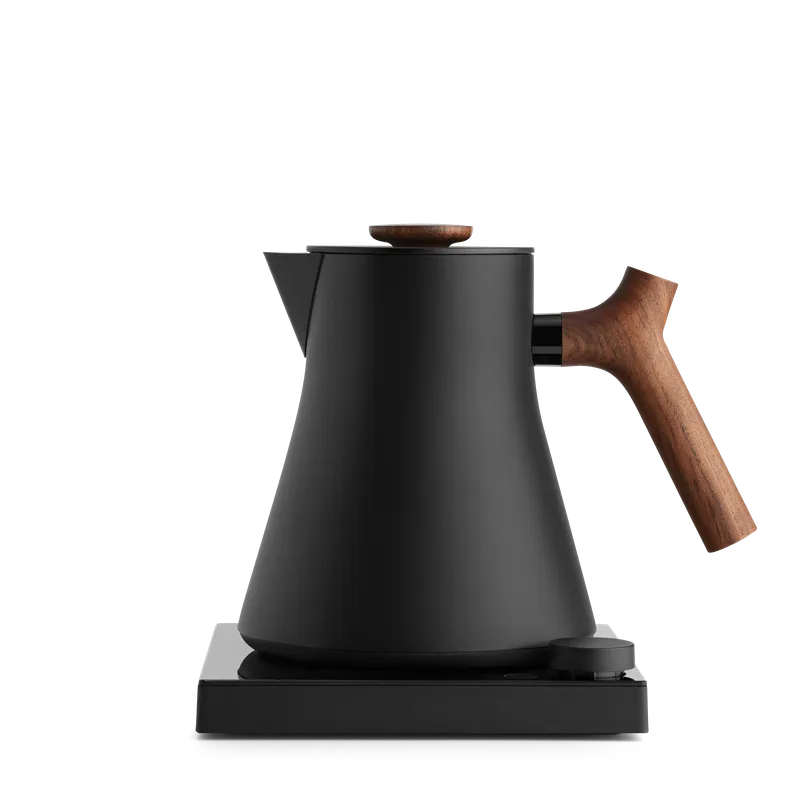 Fellow Stagg EKG 0.9L - Matte White - Walnut Handle (EU, 220V, F Plug)