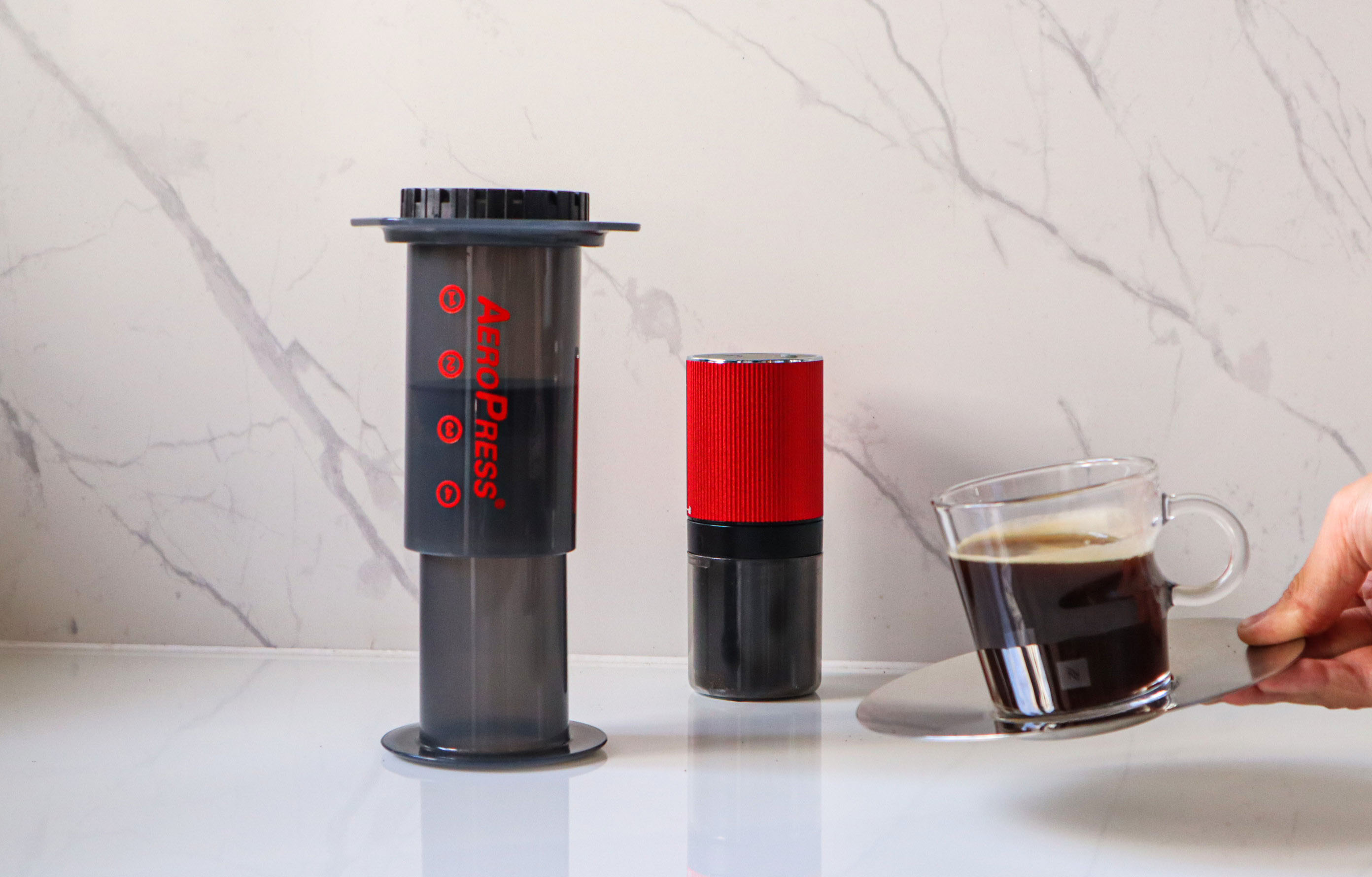 PRESSOCO Portable Electric grinder - Gen Z 38mm | USB Rechargeable -Black 52