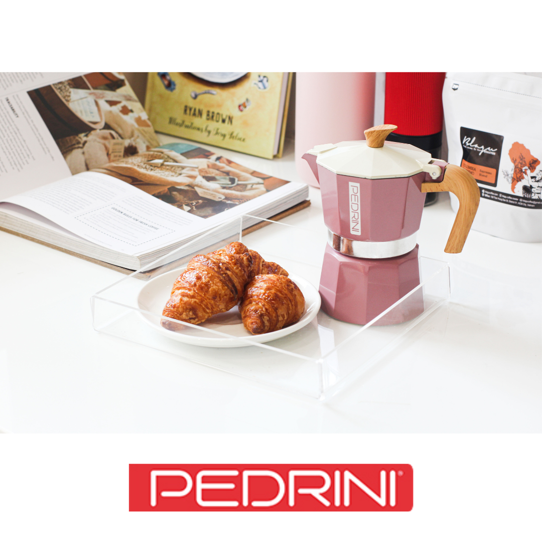 PEDRINI Kaffettiera Coffee Maker 6 Cups - Red 12