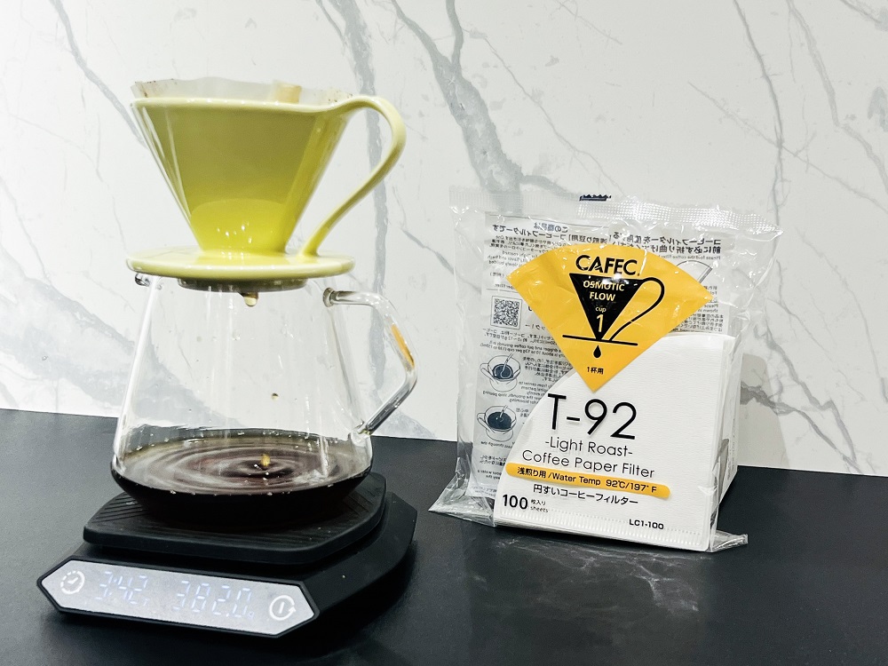 Cafec Abaca trapezoid paper filter 103 Brown 4