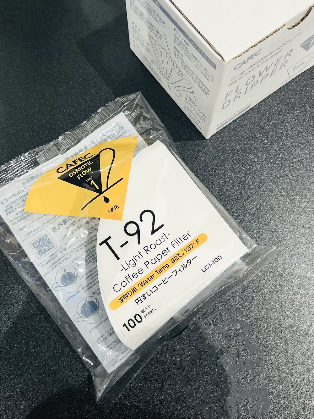 Cafec Filter MC1 V60-01 100 White MD T90 15