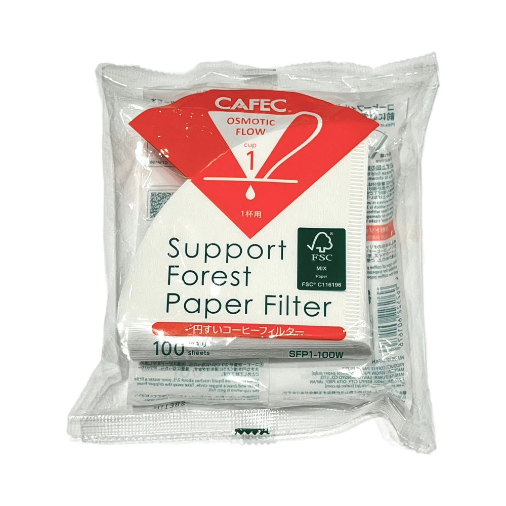 Cafec Filter DC4 V60-02 100 White Dark T83 10