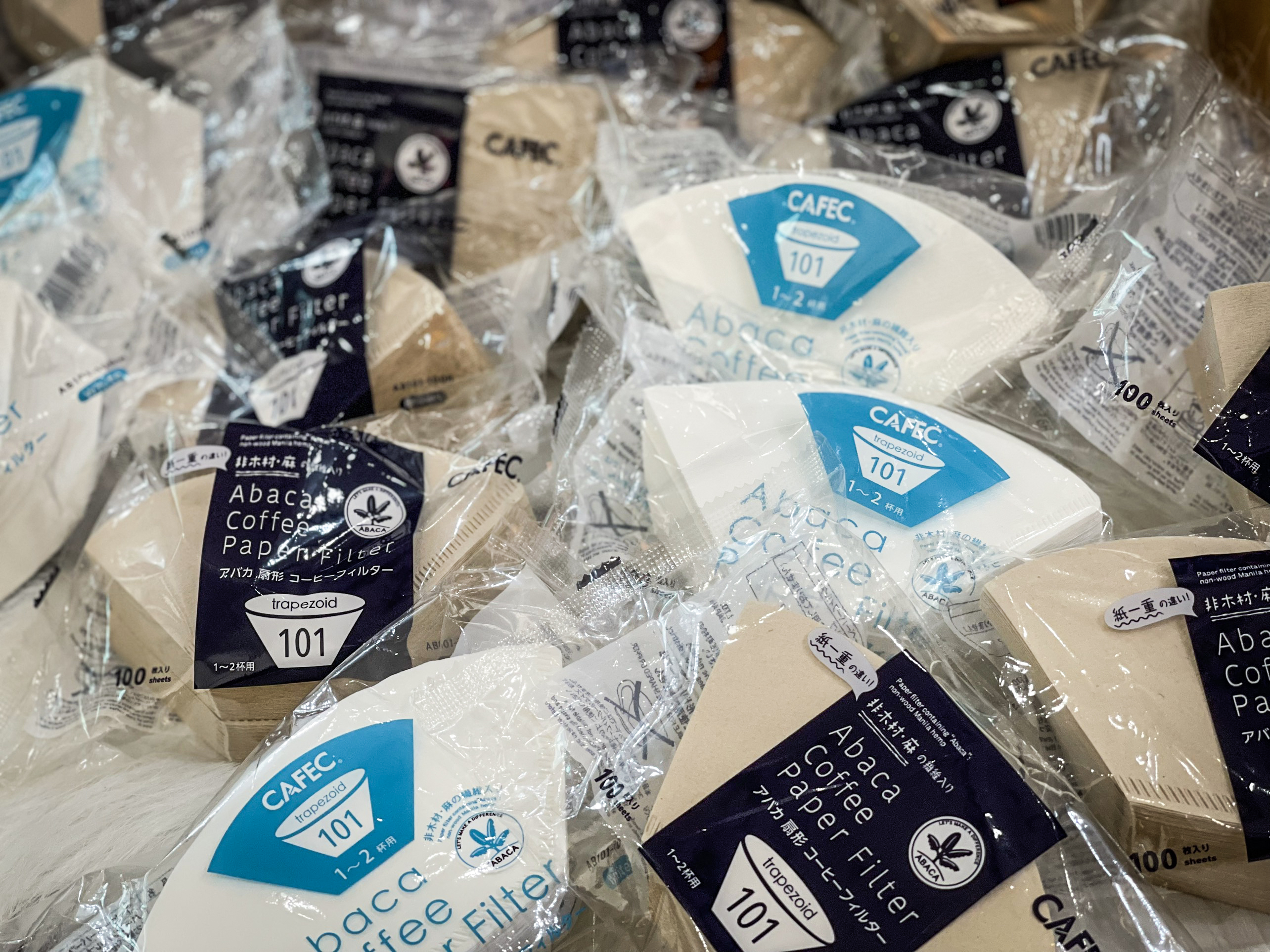 Cafec Abaca trapezoid paper filter 103 (white) 15