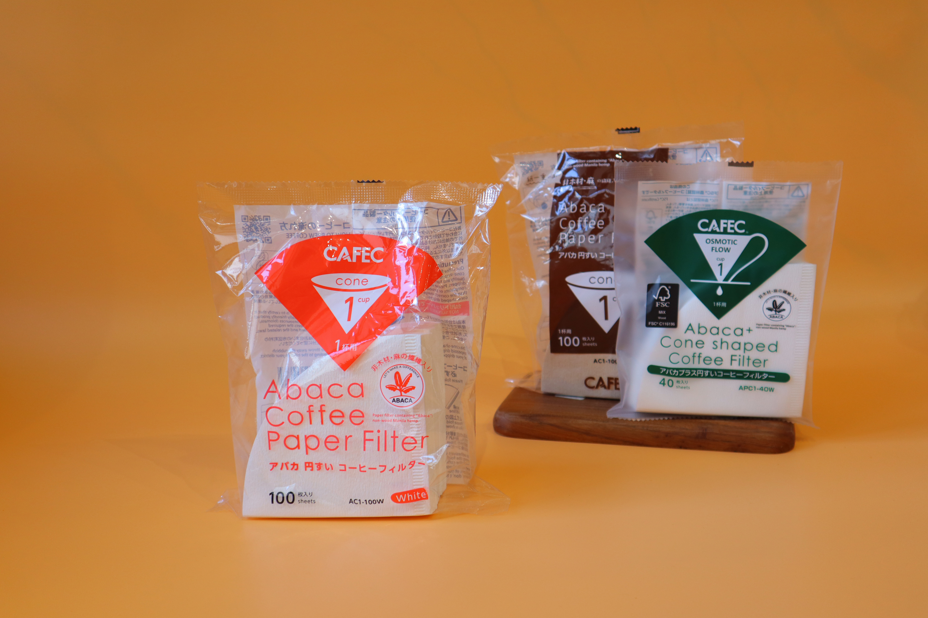 Cafec Abaca trapezoid paper filter 103 (white) 12