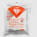 Combo 2 x Cafec Abaca trapezoid paper filter 102 (brown) 100pcs/pack 7