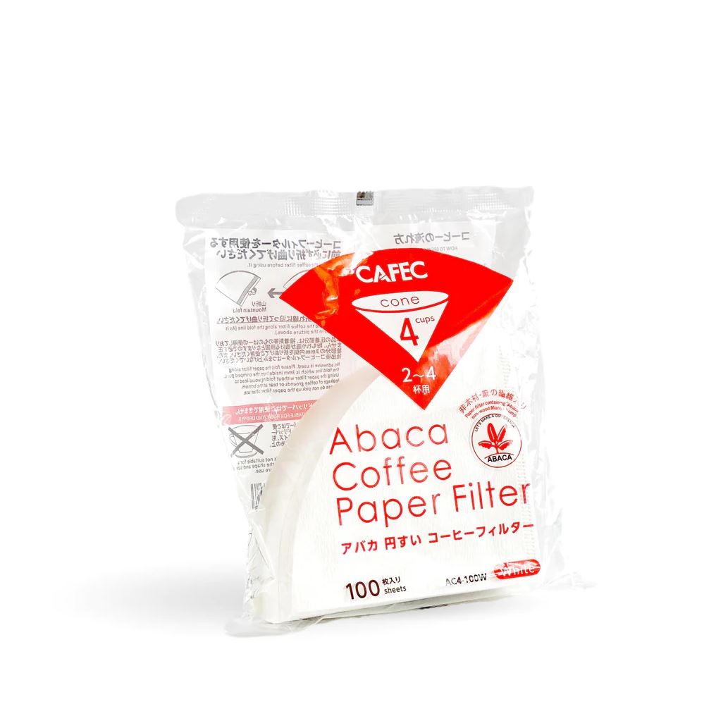 Combo 2 x Cafec Abaca trapezoid paper filter 102 (white) 100pcs/pack 3