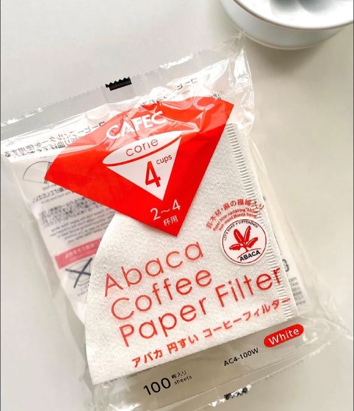 Combo 2 x Cafec Abaca trapezoid paper filter 102 (brown) 100pcs/pack 10