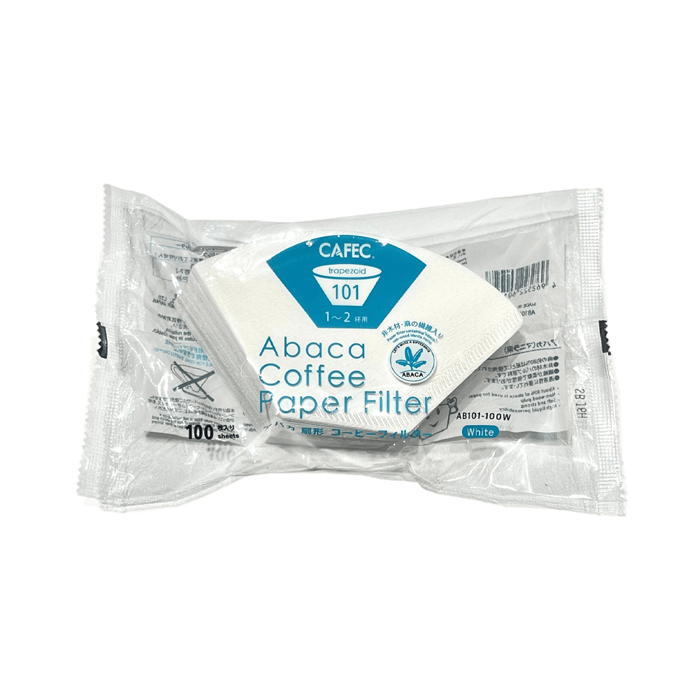 Cafec Paper Filter AB101-100W - Trapezoid 101 1-2 Cups 100-Sheets - White - Abaca 9