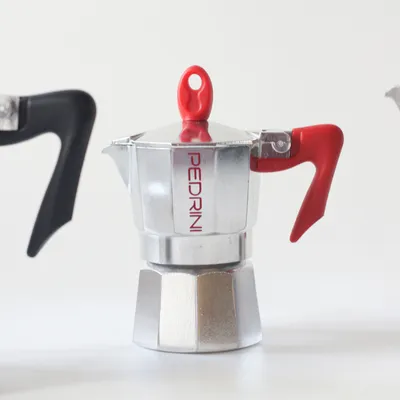 PEDRINI Tay Cầm Thay Thế Kaffettiera Ấm Pha Cà Phê 2 Tách - Đỏ