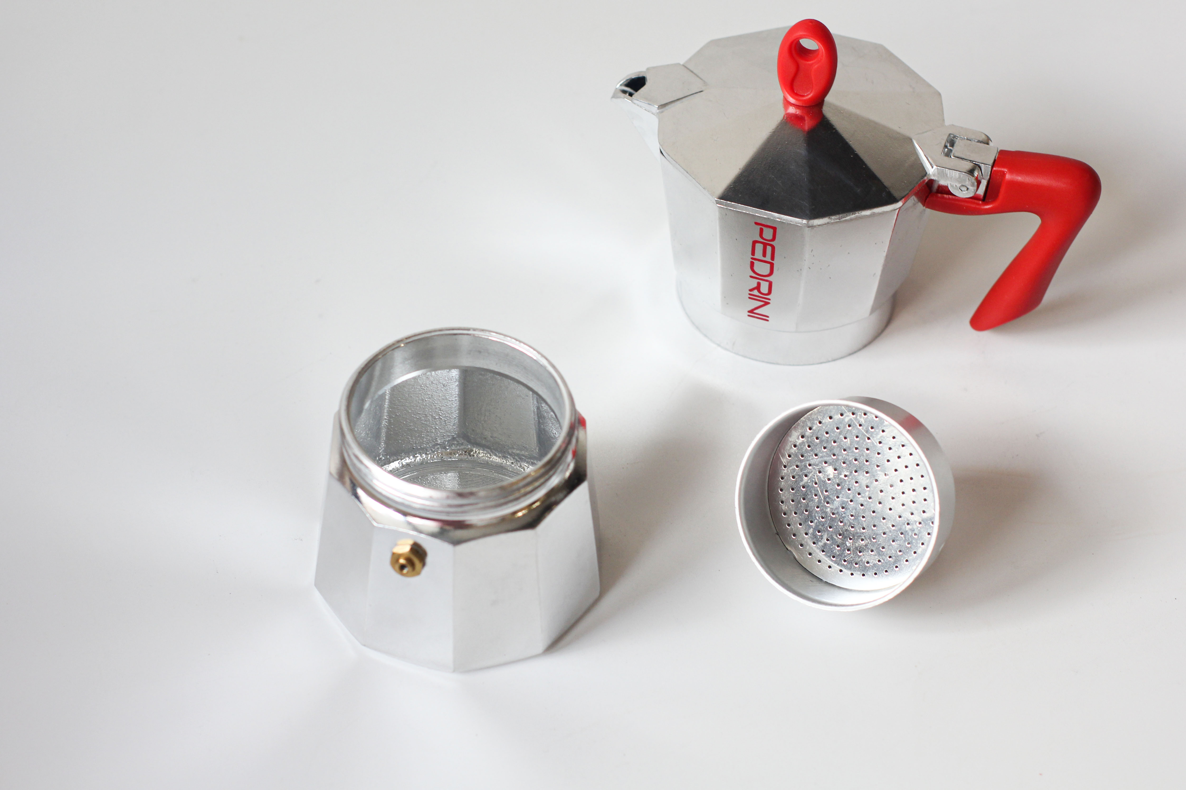 Ấm pha cà phê PEDRINI Kaffettiera 3 Cups - Đỏ 16