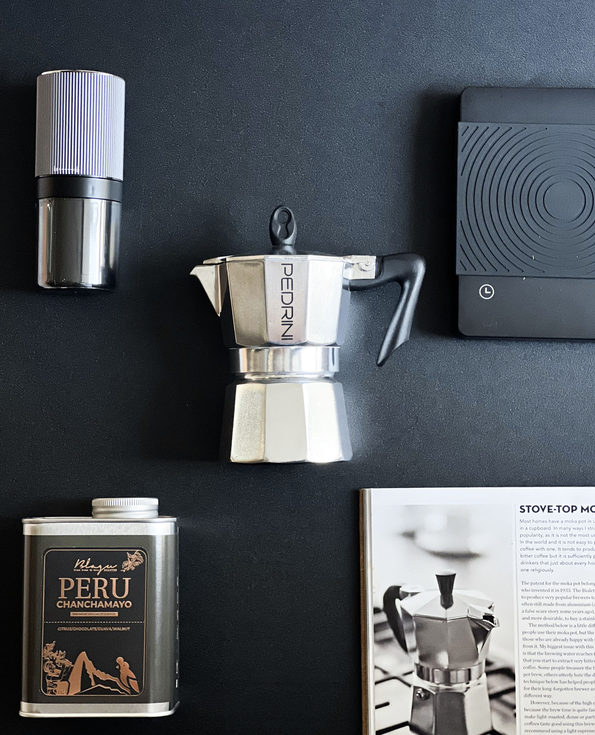 PEDRINI Kaffettiera Coffee Maker 3 Cups - Black 11