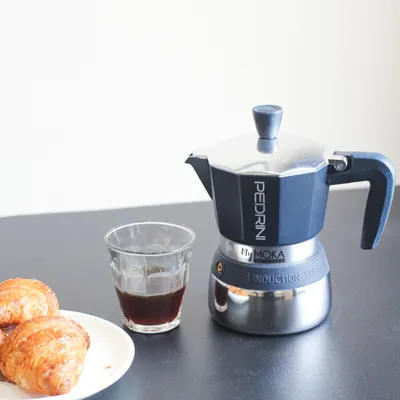 PEDRINI MyMoka Color Ấm Pha Cà Phê 2 Tách - Xanh Lá Vintage