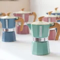 PEDRINI MyMoka Color Coffee Maker 3 Cups - Vintage Blue 11