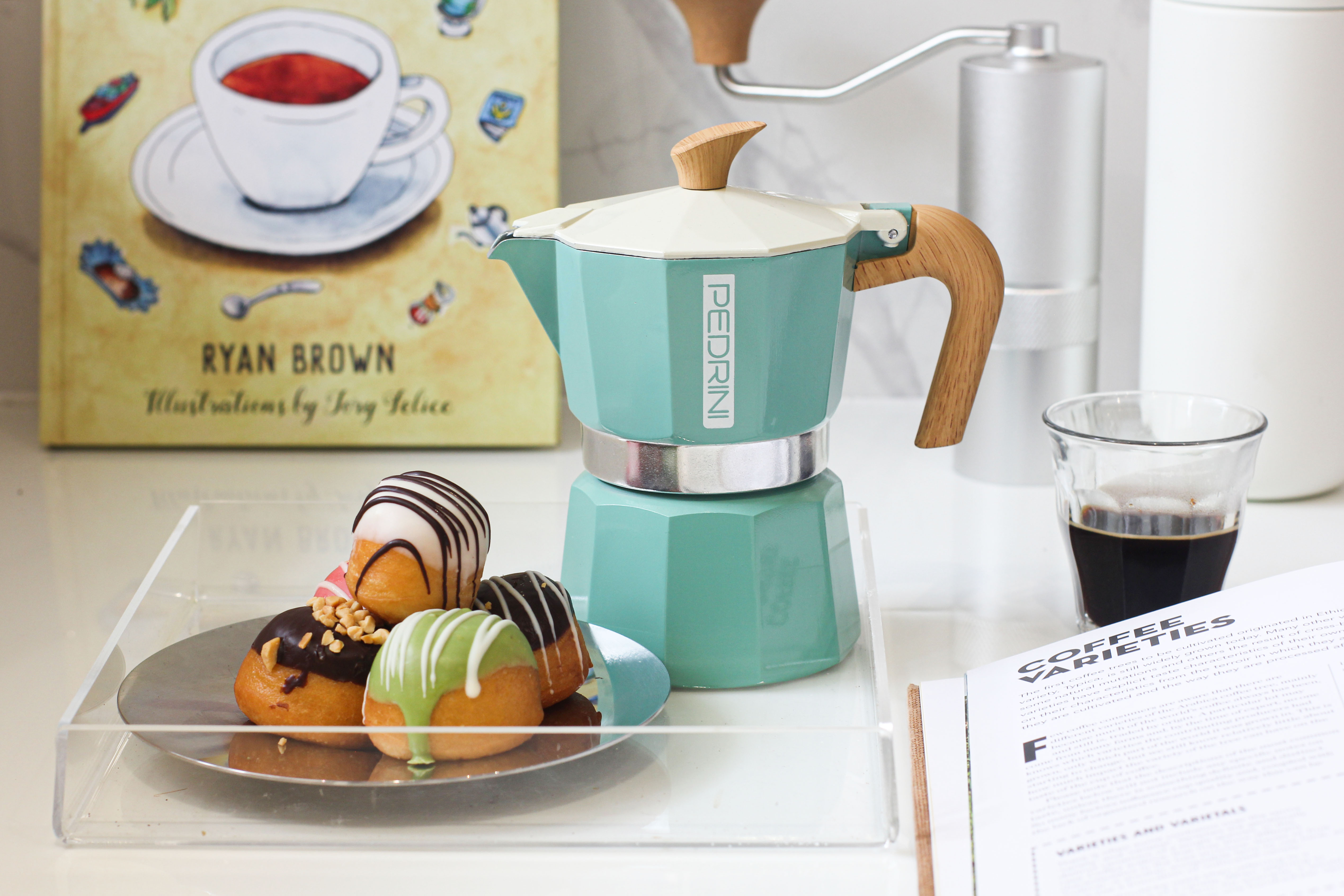 PEDRINI MyMoka Color Coffee Maker 3 Cups - Vintage Green 4