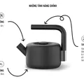Fellow Raven Stovetop Kettle - Black For Tea 4