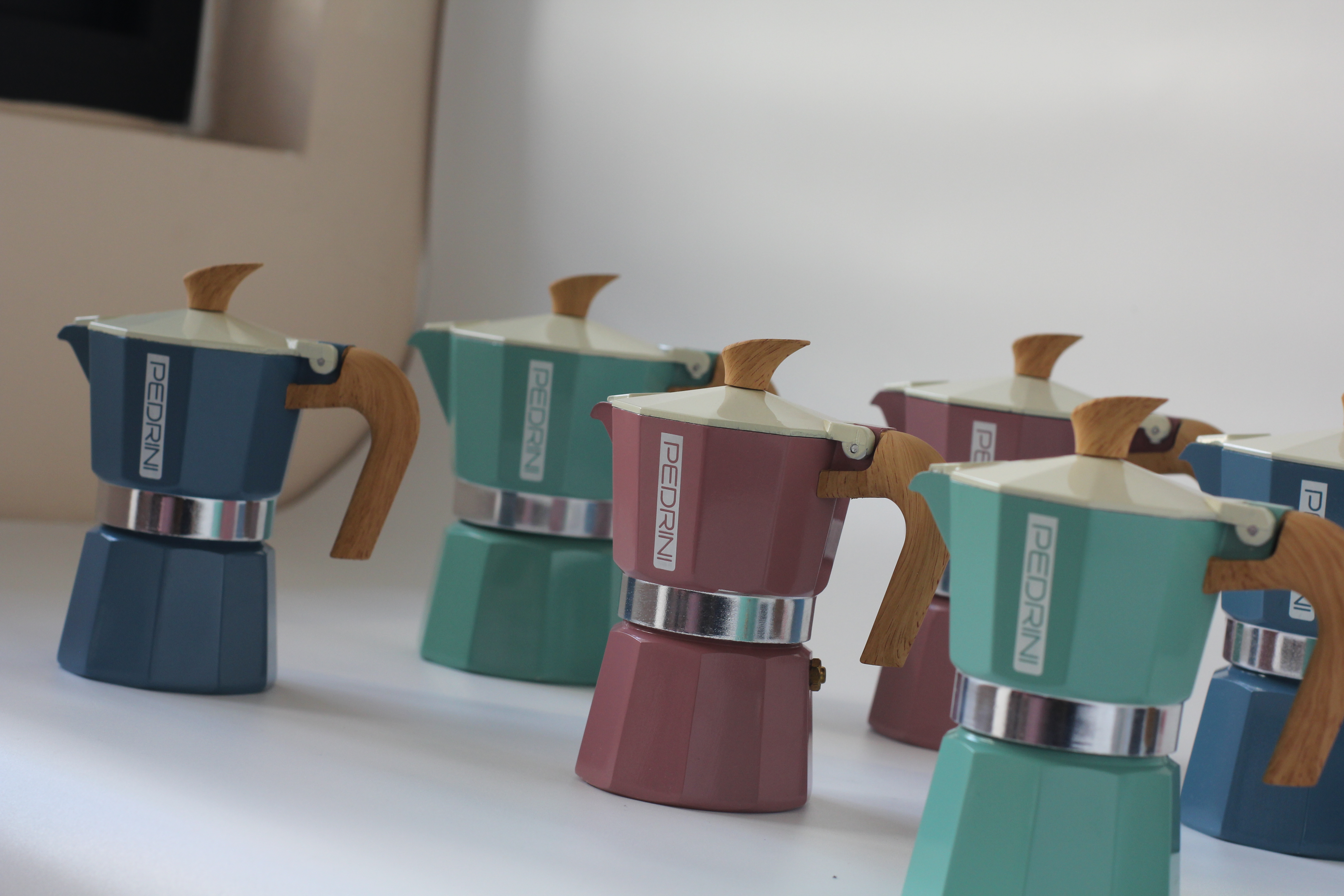 PEDRINI MyMoka Color Coffee Maker 2 Cups - Vintage Green 14