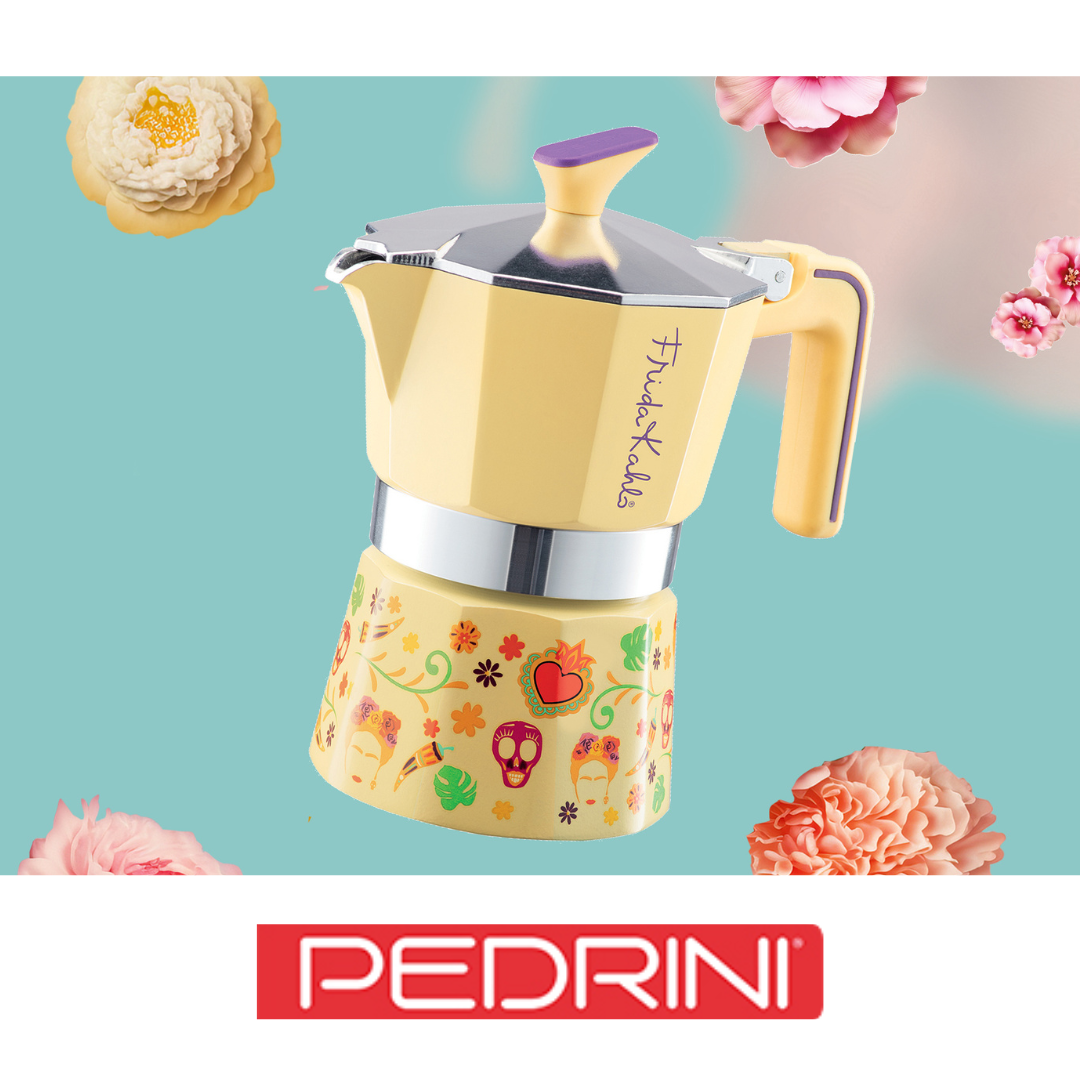 Coffee Maker Polished Alumi.2cups - Frida Kahlo - Assorted Colours (Yellow) 9