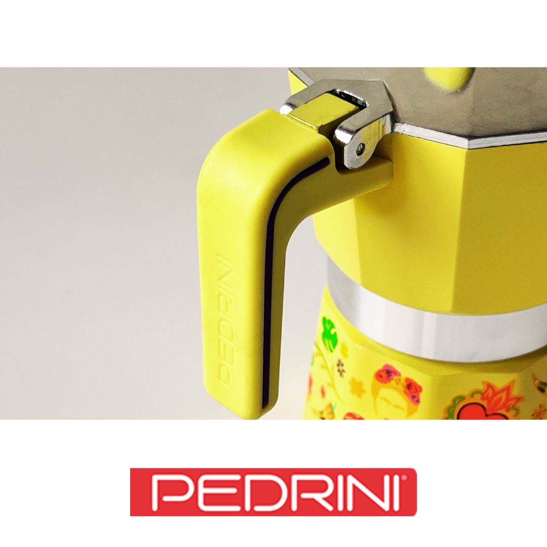 Coffee Maker Polished Alumi.2cups - Frida Kahlo - Assorted Colours (Yellow) 6