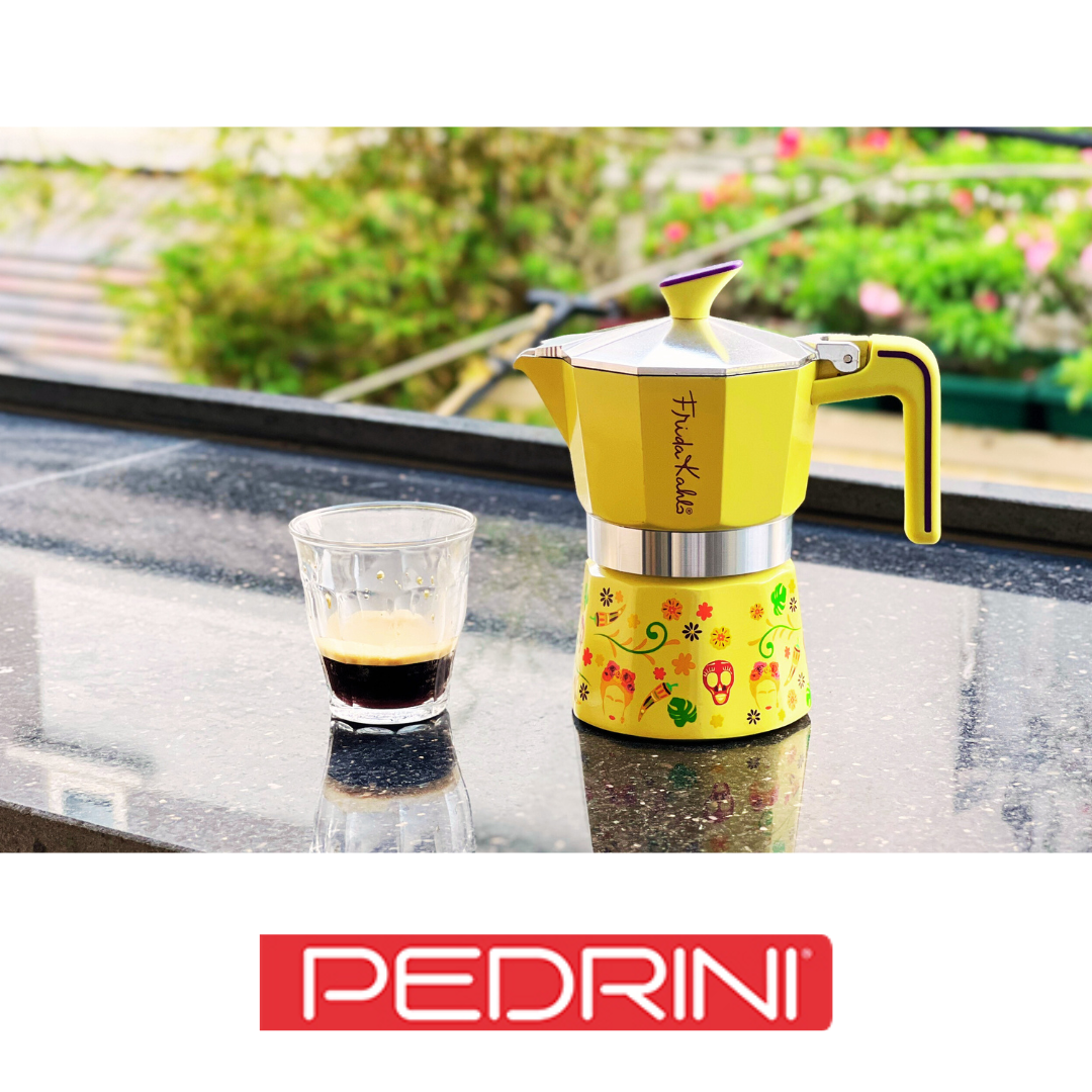 Coffee Maker Polished Alumi.2cups - Frida Kahlo - Assorted Colours (Yellow) 12