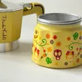 Coffee Maker Polished Alumi.2cups - Frida Kahlo - Assorted Colours (Yellow) 15