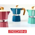PEDRINI Kaffettiera Coffee Maker 6 Cups - Black 5