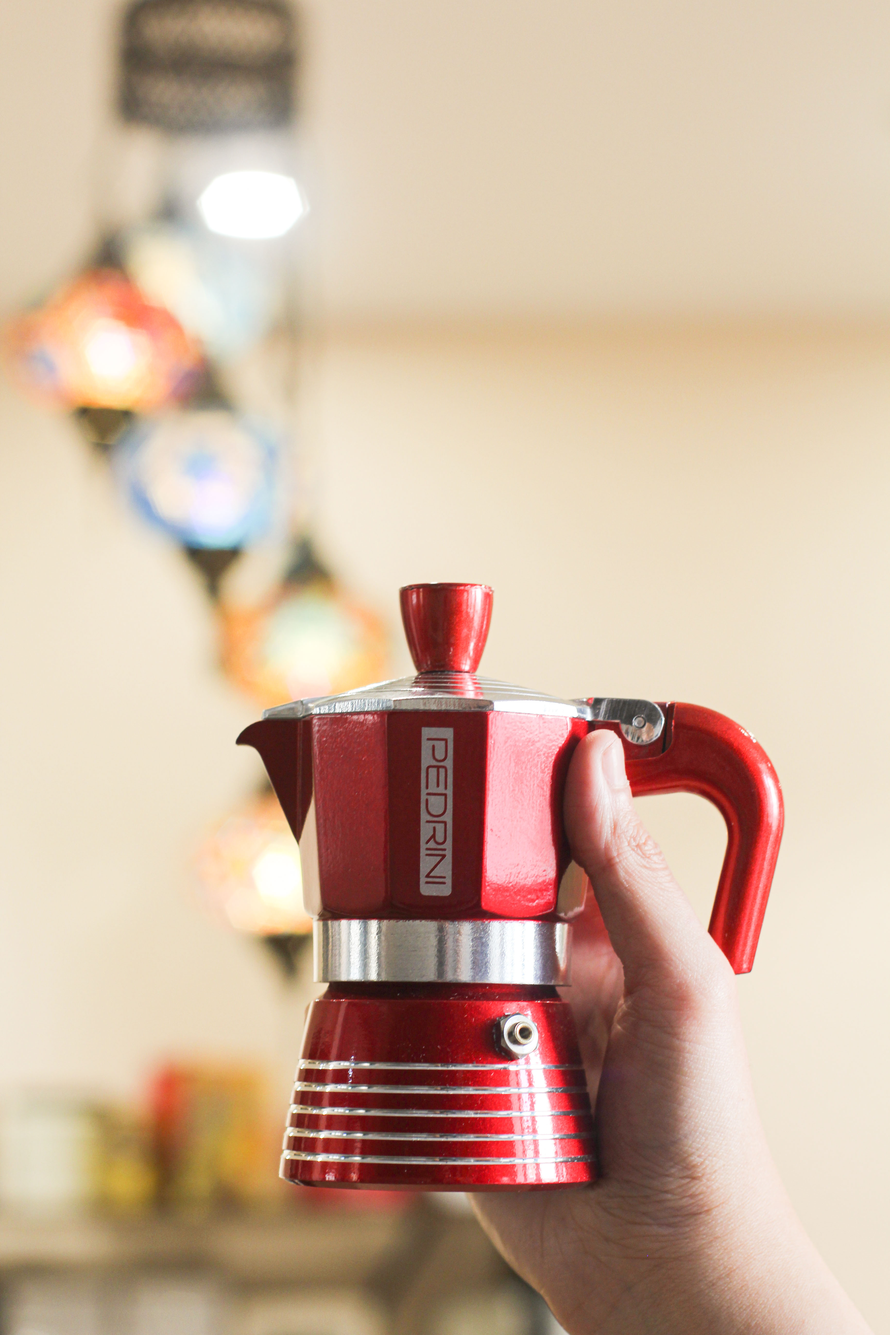 PEDRINI Infinity Passion Coffee Maker 2 Cups - Red 13