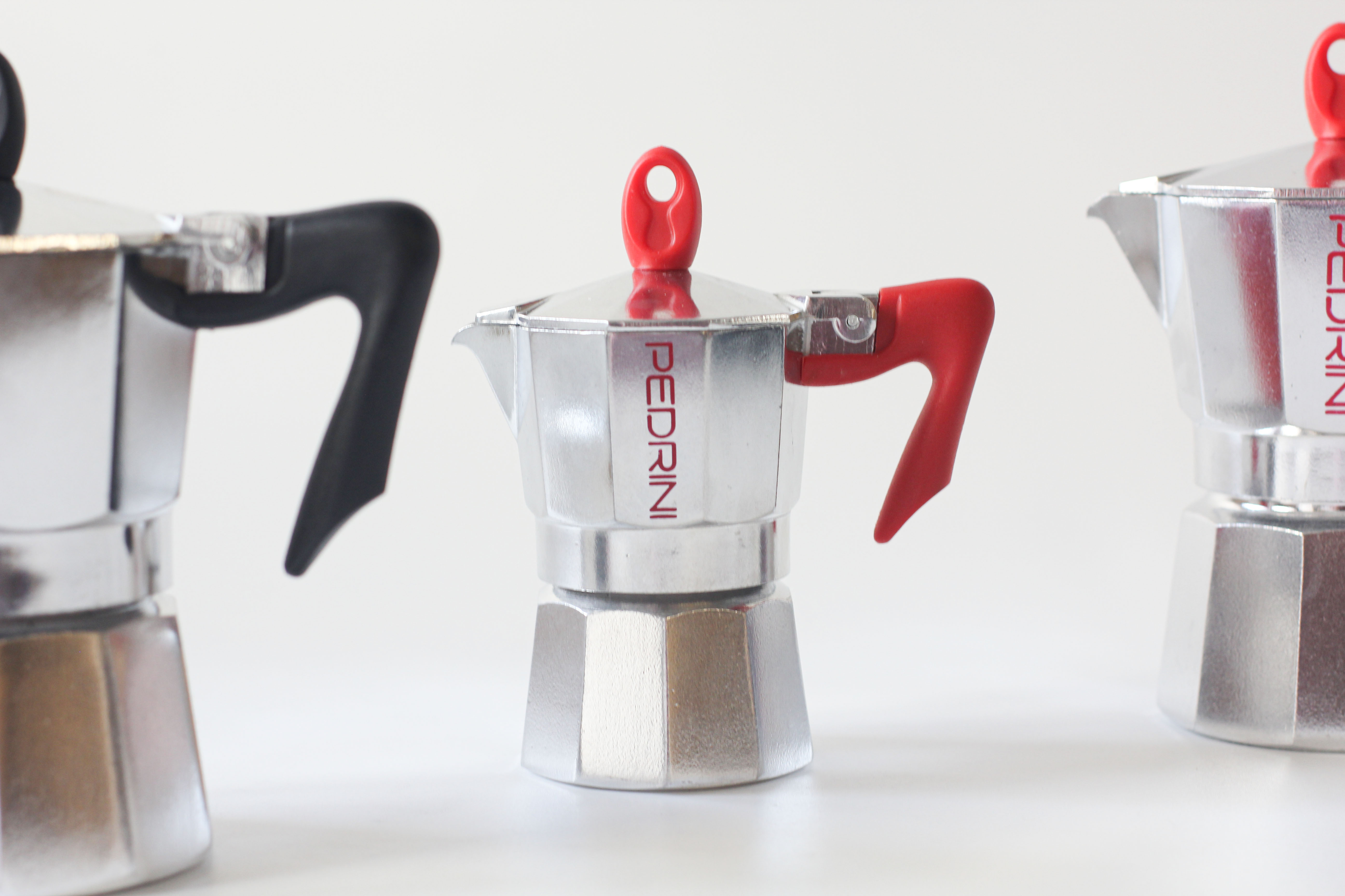 PEDRINI Kaffettiera Coffee Maker 3 Cups - Red 6