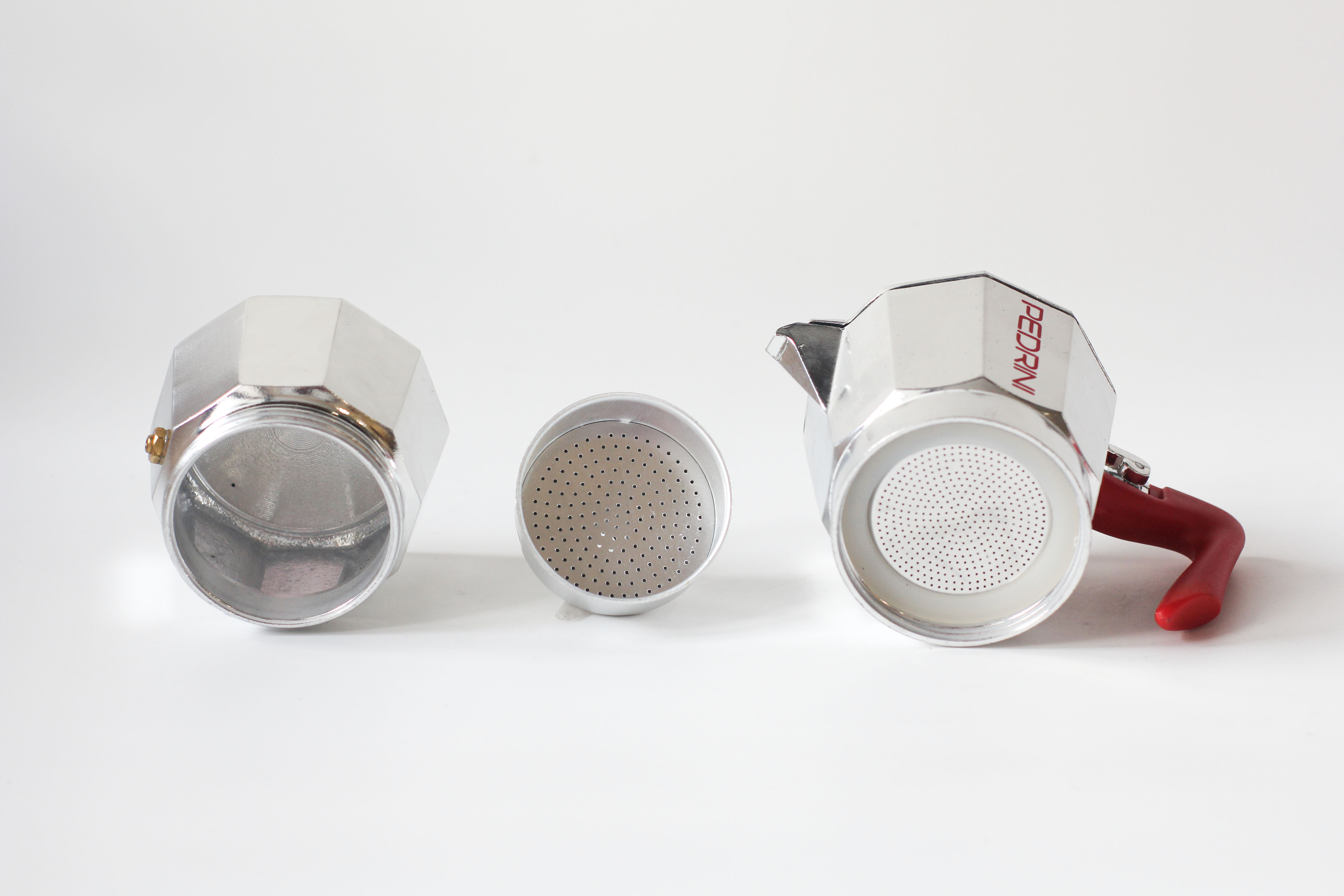 PEDRINI Kaffettiera Coffee Maker 3 Cups - Red 8