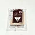 Cafec Paper Filter AC4-100B - Cone V60-02 Cup-4 100-Sheets - Brown - Abaca 15