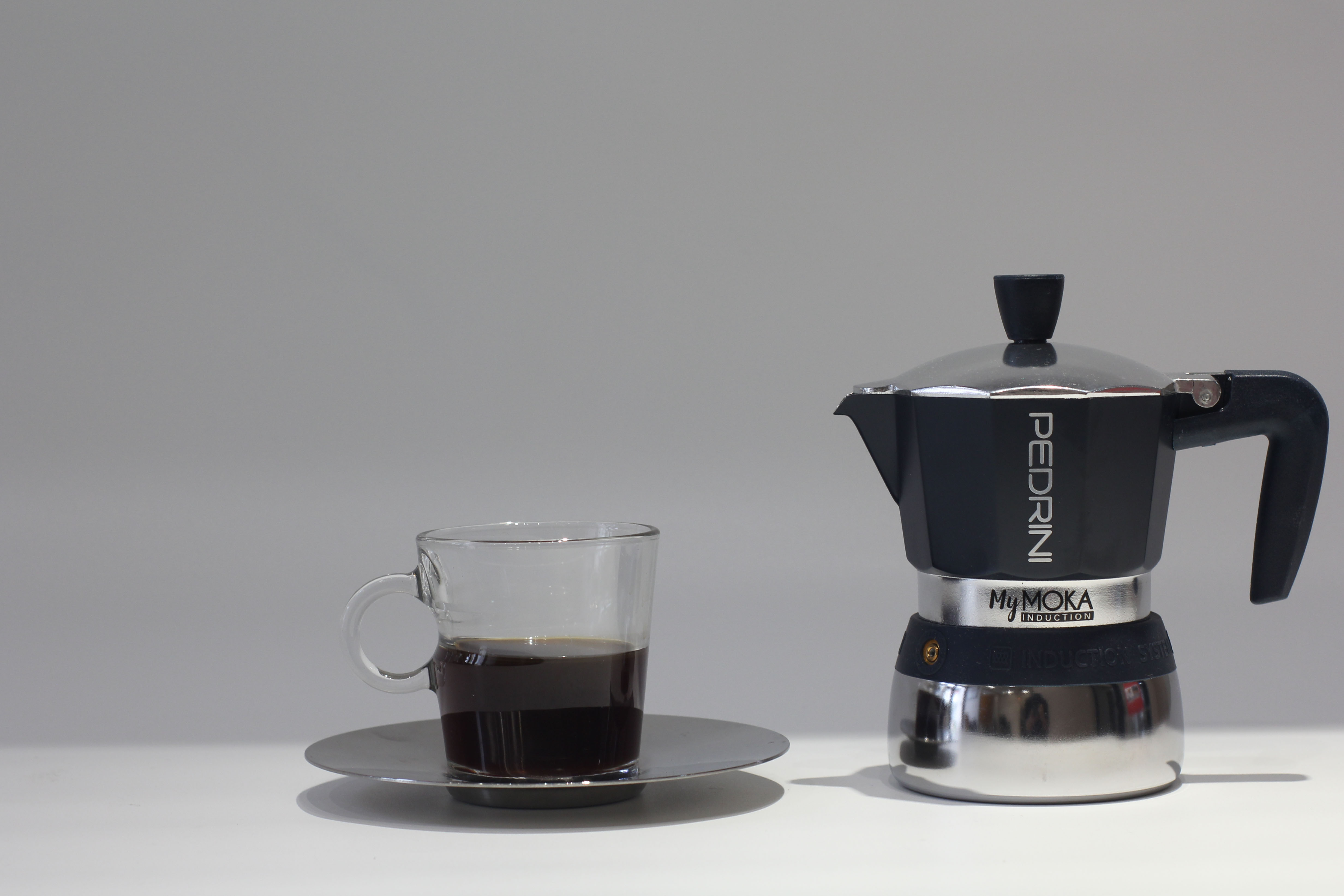 PEDRINI Kaffettiera Coffee Maker 3 Cups - Black 3