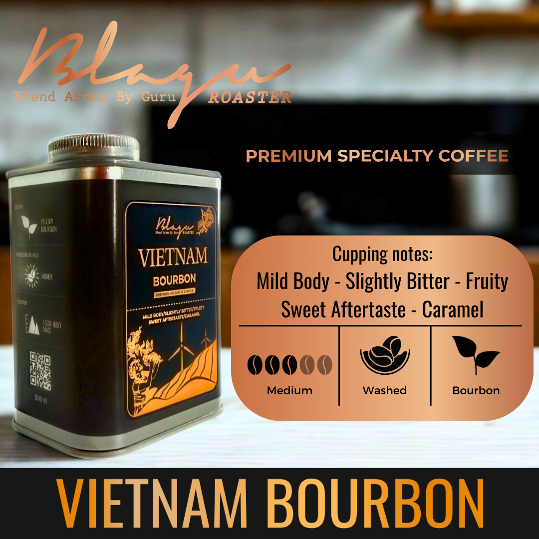 Premium BLAGU Roasted Bean Bourbon Vietnam - 250g