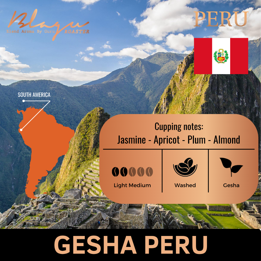 Premium BLAGU Roasted Bean Gesha Peru